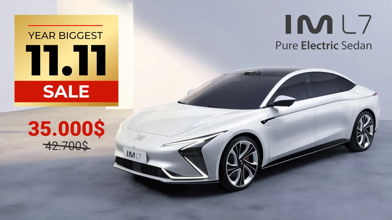 IM L7 – un sedan de lux care oferă confort și rafinament la cel mai înalt nivel.